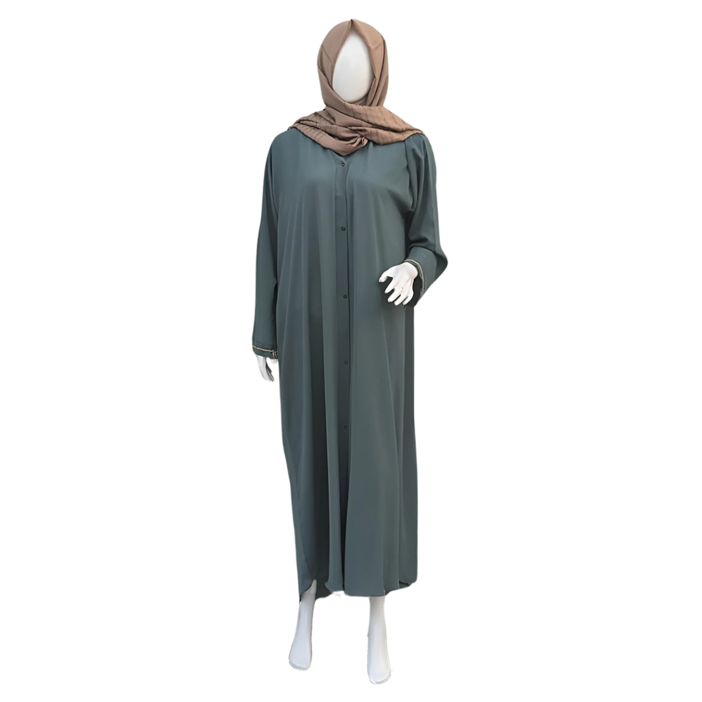 Smoky Green Abaya