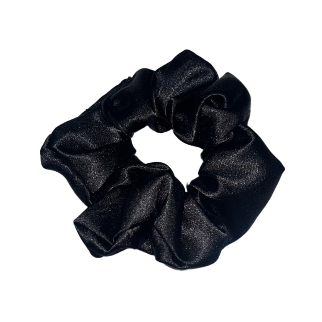 Black Silk Scrunchie