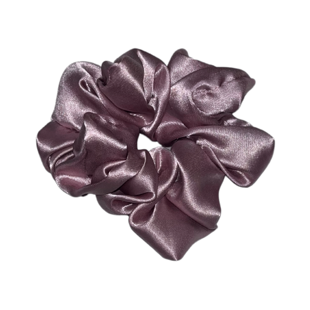 Mauve Silk Scrunchie