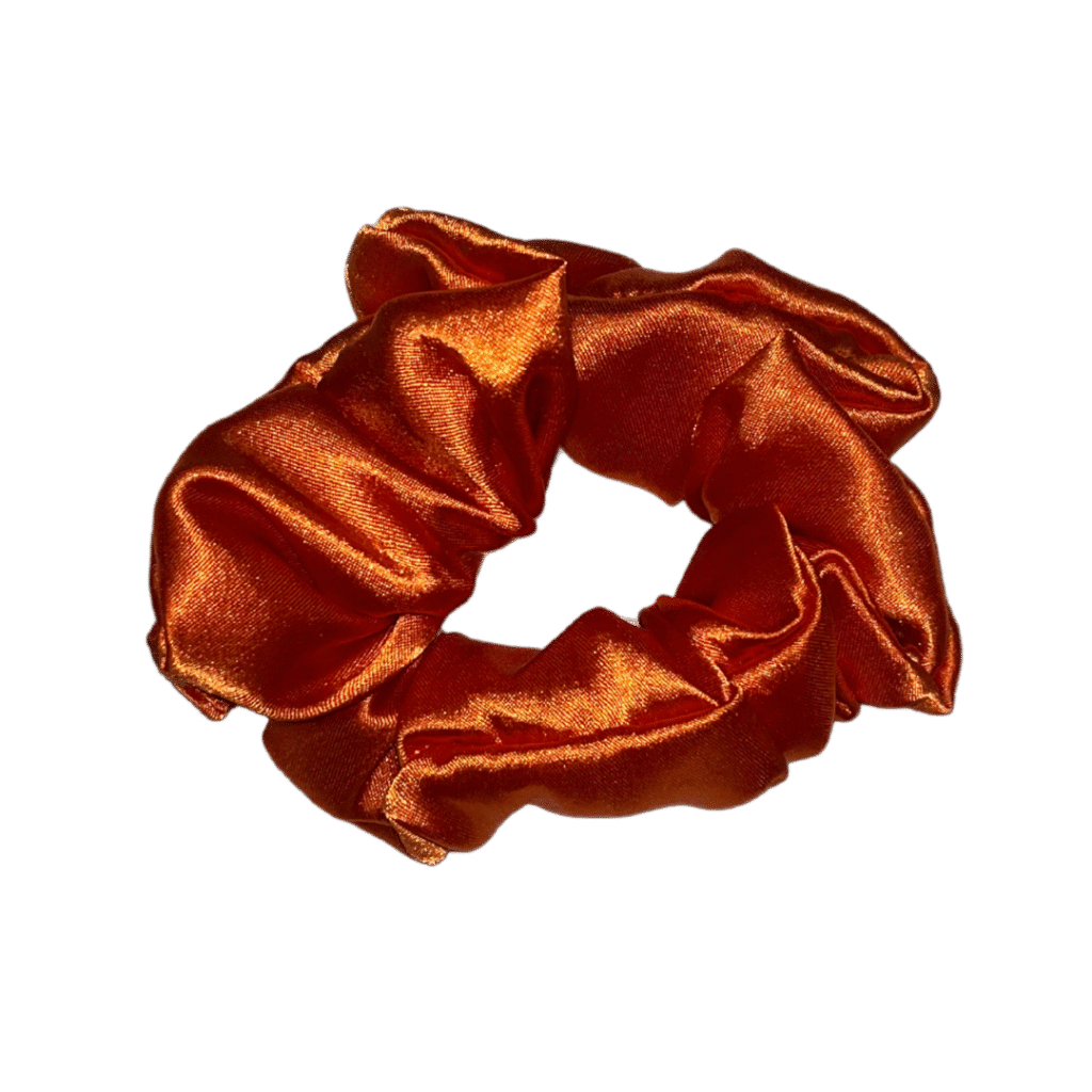 Orange Silk Scrunchie