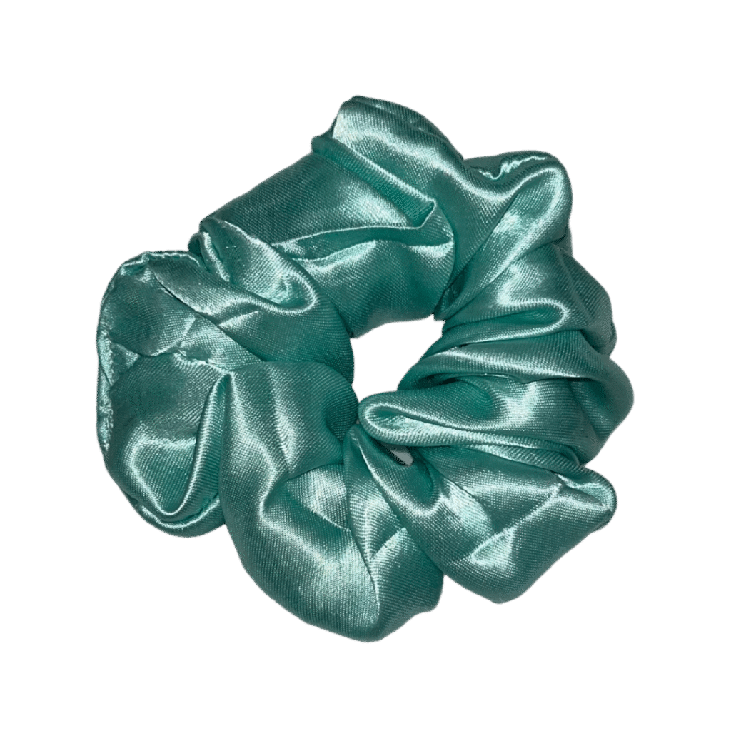 Sea Green Silk Scrunchie