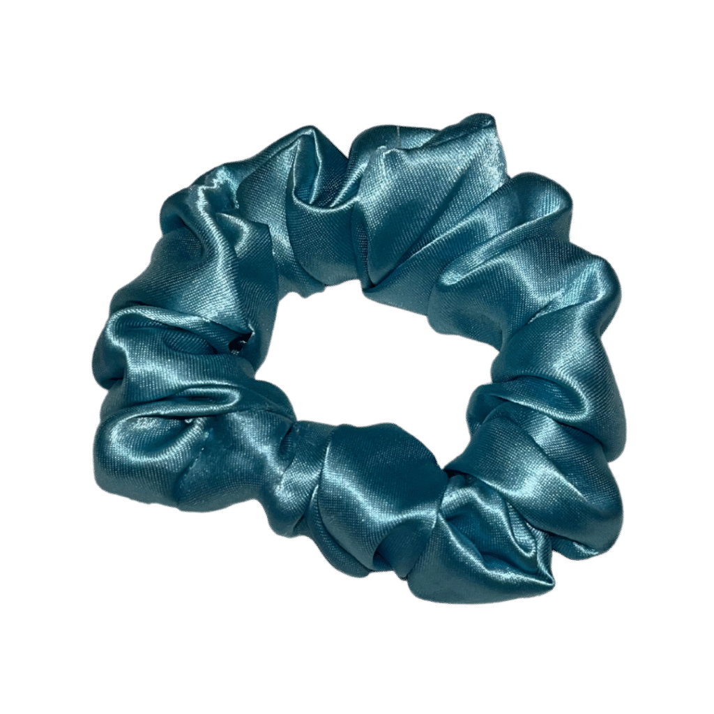 Sky Blue Silk Scrunchie