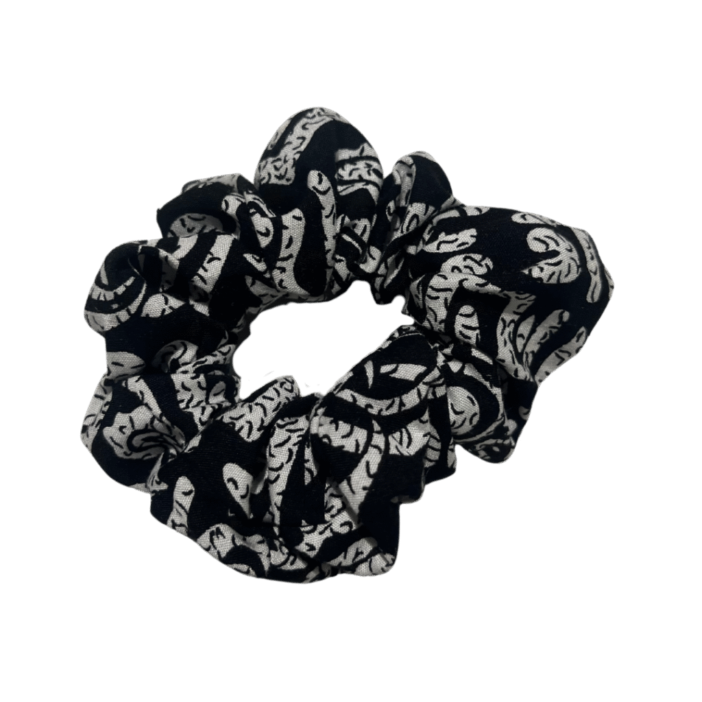 Solid Black Scrunchie